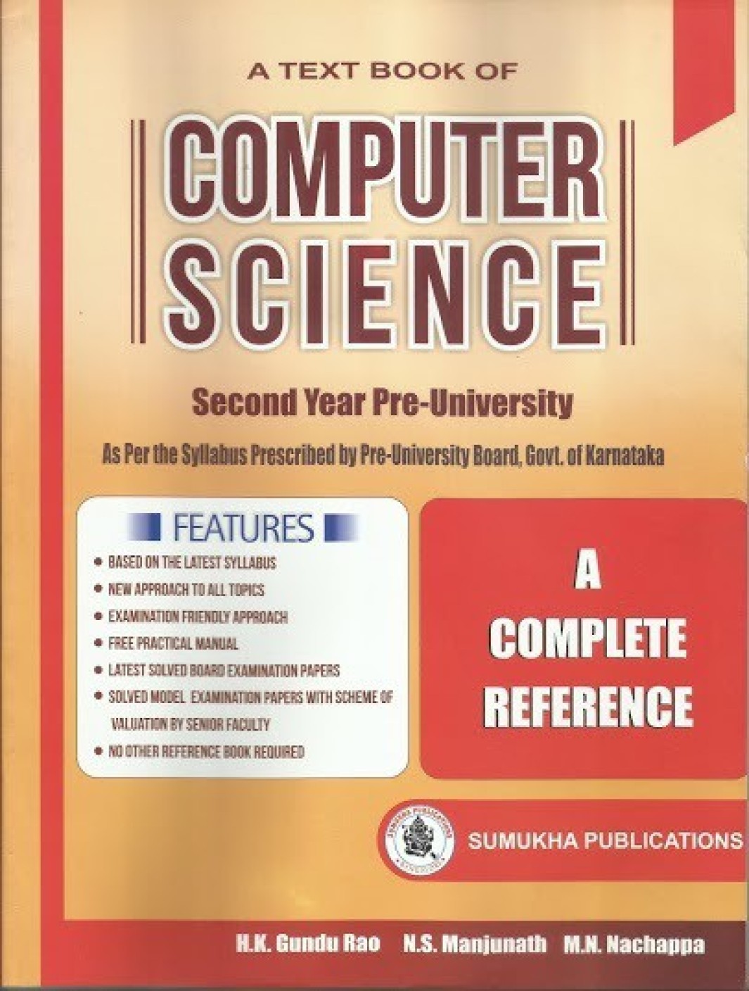 Computer Science Text Book For 2nd Puc Students/ As Per The Syllabus