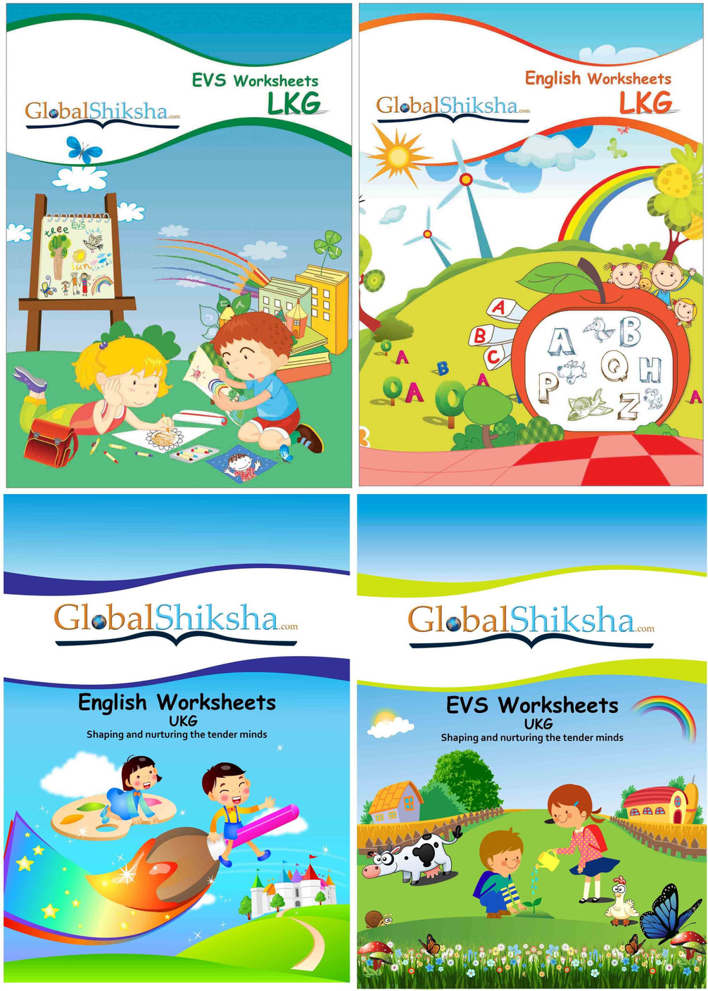 worksheets for lkg ukg evs english price in india buy