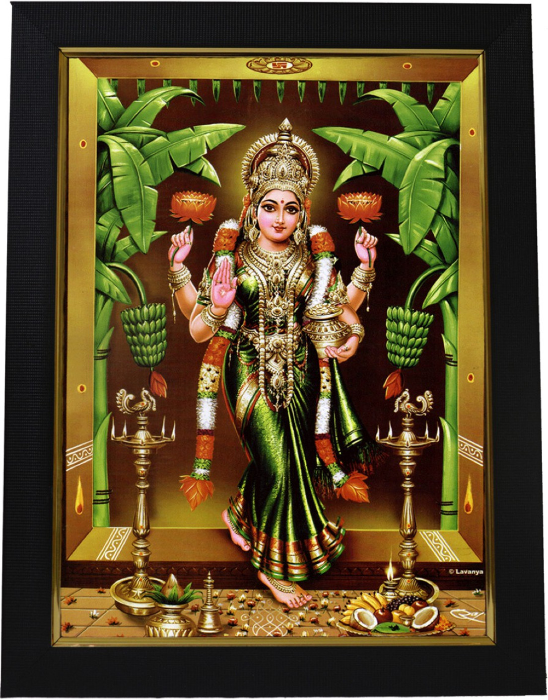 101Temples Lakshmi God Photo Religious Frame Price in India Buy