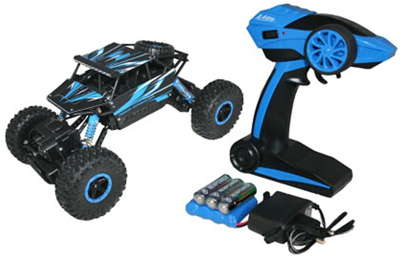 WEBKREATURE Radio Control 4WD Rally Rock Crawler Monster Truck Blue