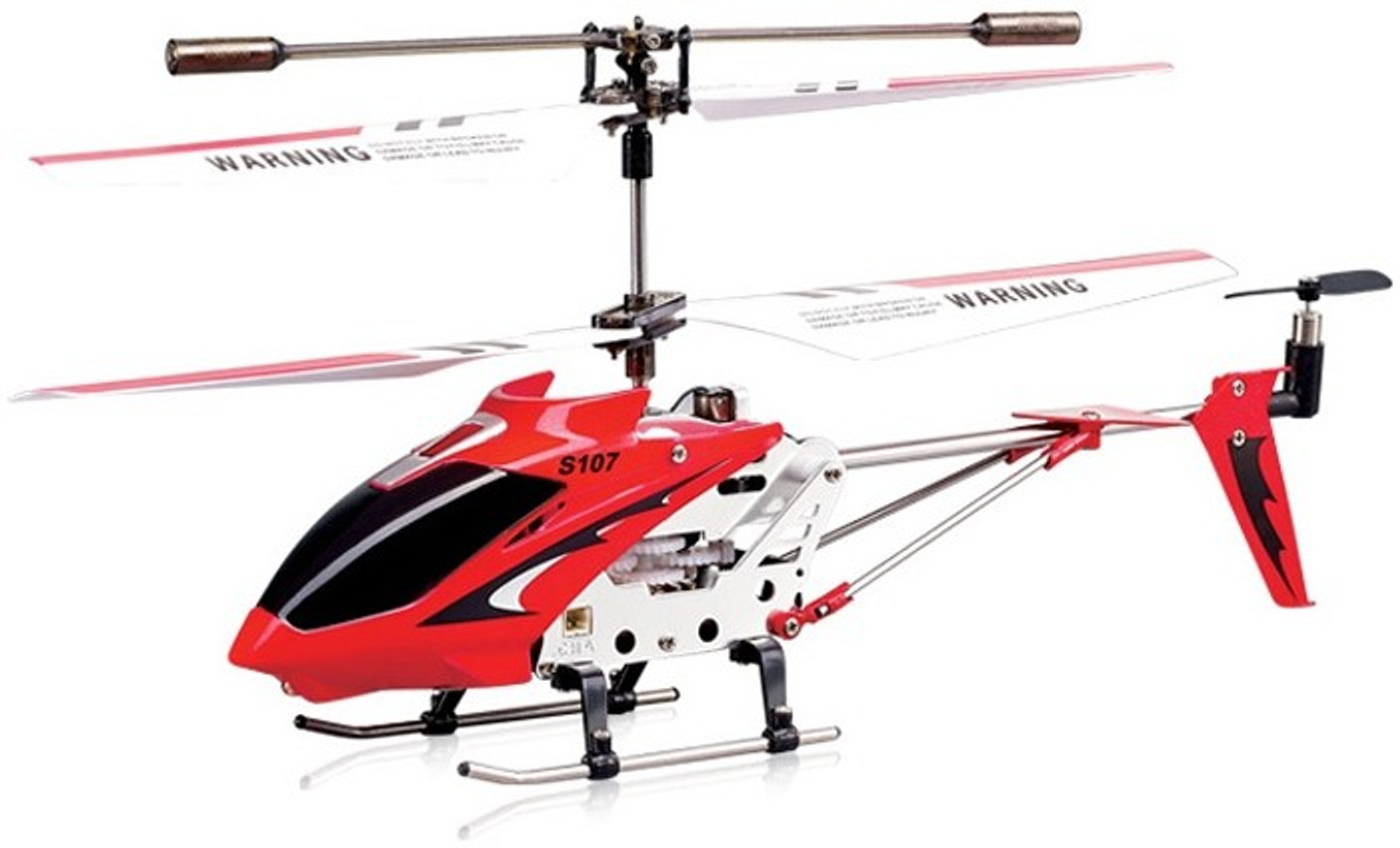 Toy House Metal Helicopter 3 Channel Infrared Remote Control with Gyroscope n LED Lights for