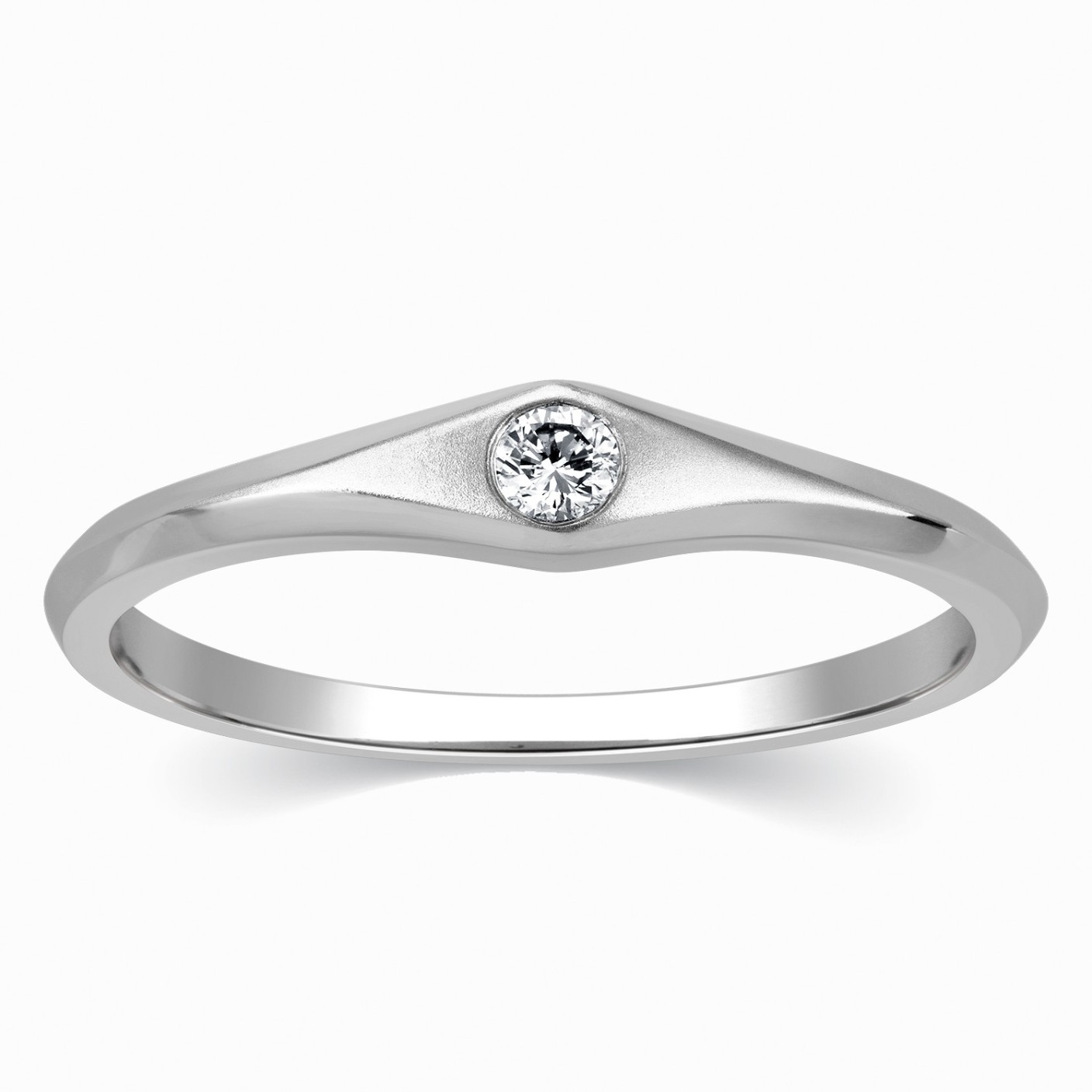 Kama Jewellery Julian Men's Solitaire Engagement Platinum Ring PT950