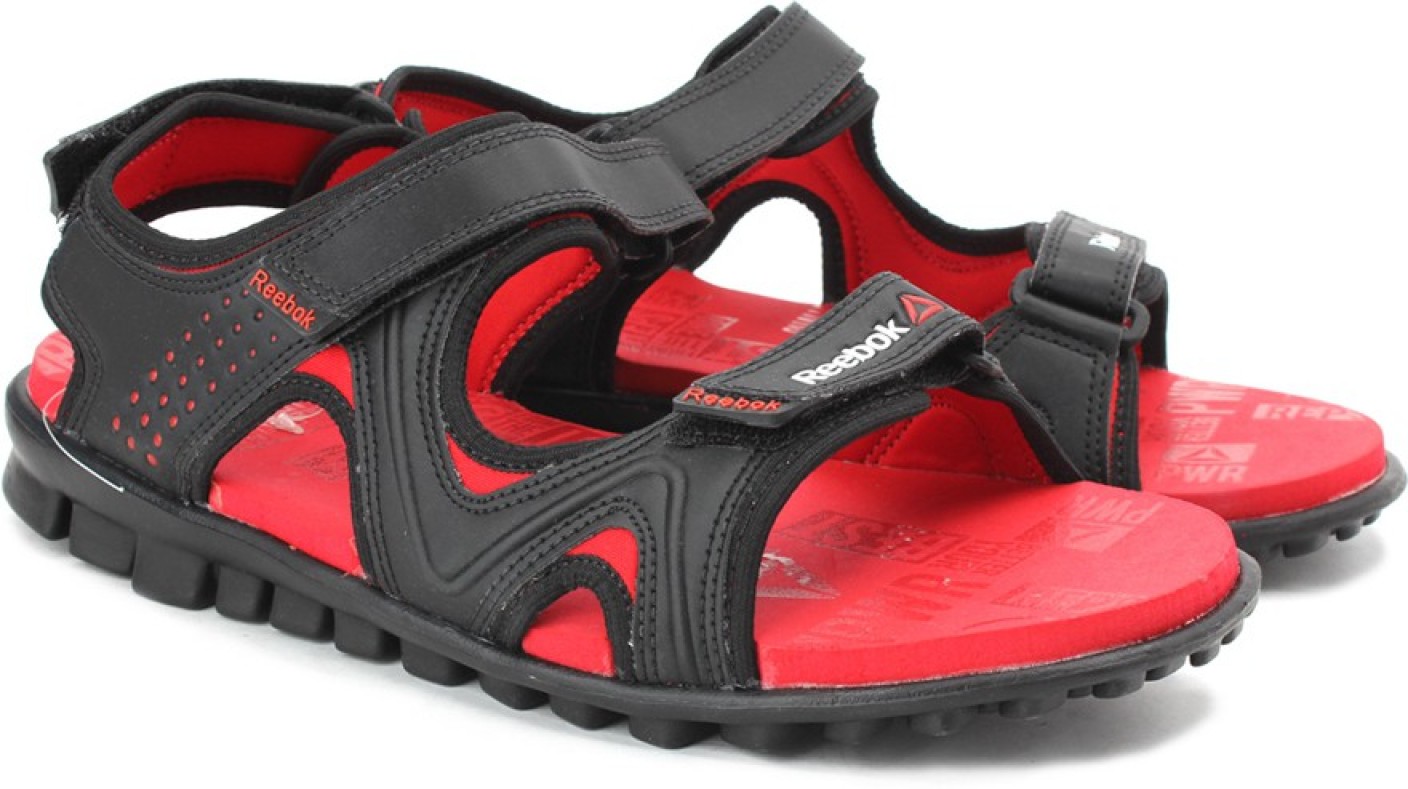 Reebok Men BLK/RED RUSH Sports Sandals - Buy BLK/RED RUSH Color Reebok ...