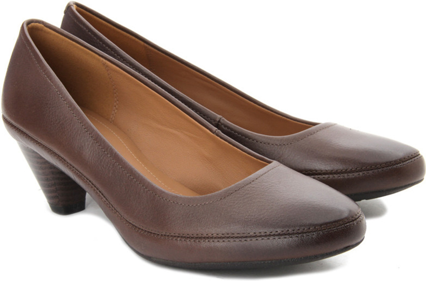 Clarks Women Taupe Leathe Heels Buy Taupe Leather Color Clarks Women