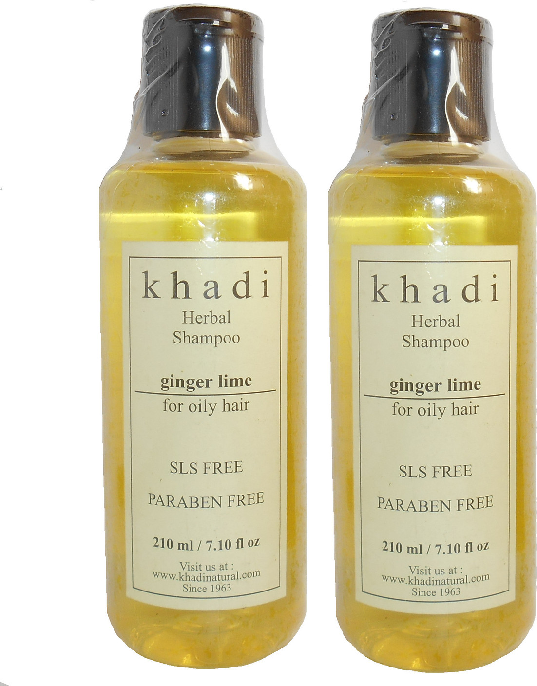 Khadi Natural Herbal Shampoo Ginger Lime (for Oily Hair) SLS & Paraben