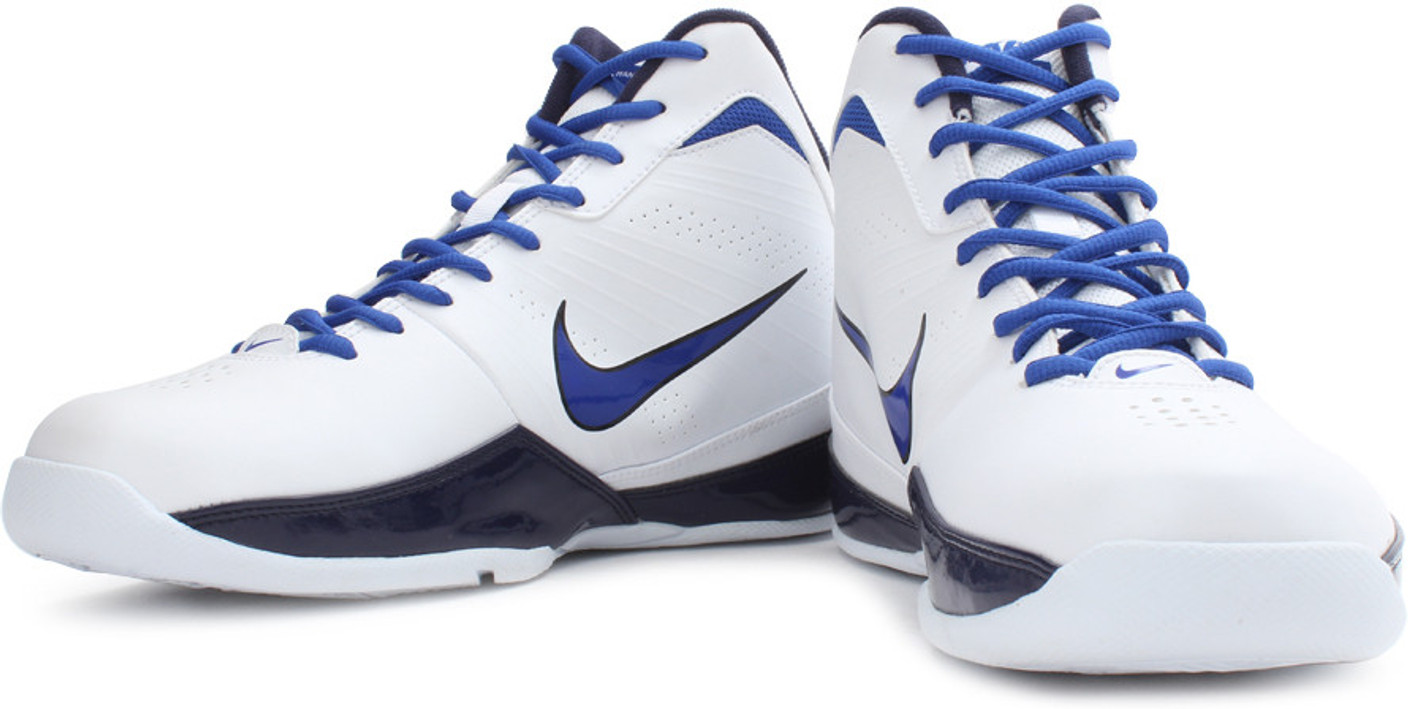 Nike Air Quick Handle Basketball Shoes For Men Buy White, Blue Color