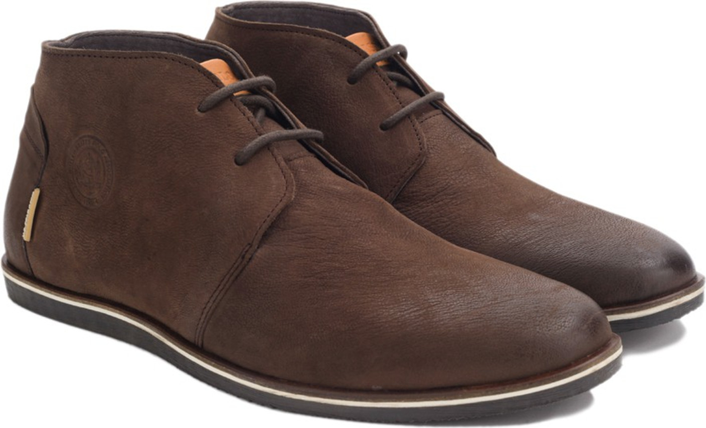 brown mens polo boots