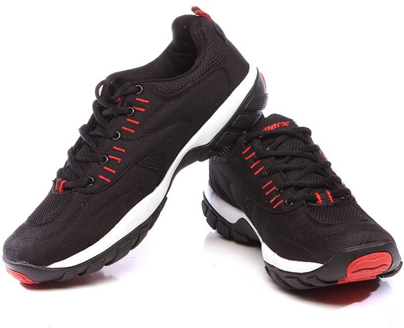 Sparx Attractive Black & Red Running Shoes For Men - Buy Black Color ...