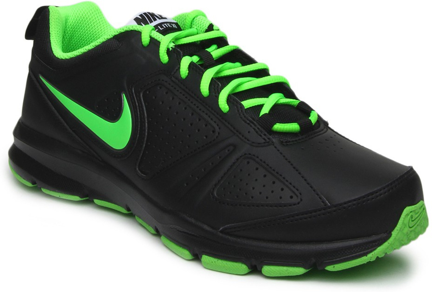 Nike T-Lite Xi Sl Running Shoes For Men - Buy BLACK/ELCTRC GRN-MTLC DRK GRY Color Nike T-Lite Xi