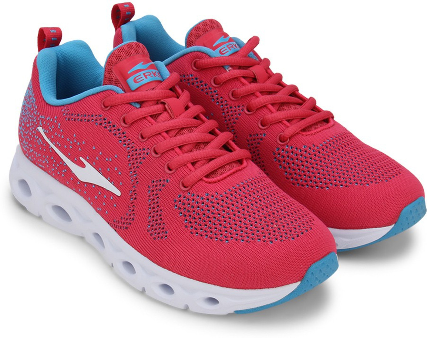 Erke Running Shoes For Women - Buy Plum/L.Blue Color Erke Running Shoes For Women Online at Best
