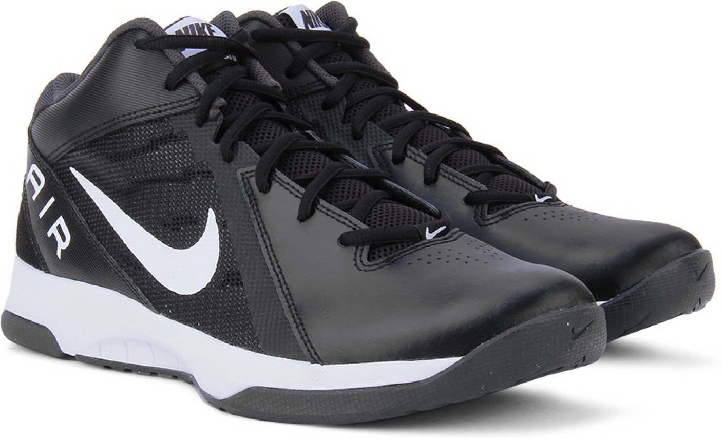 Nike THE AIR OVERPLAY IX Basketball Shoes For Men - Buy BLACK / WHITE ...