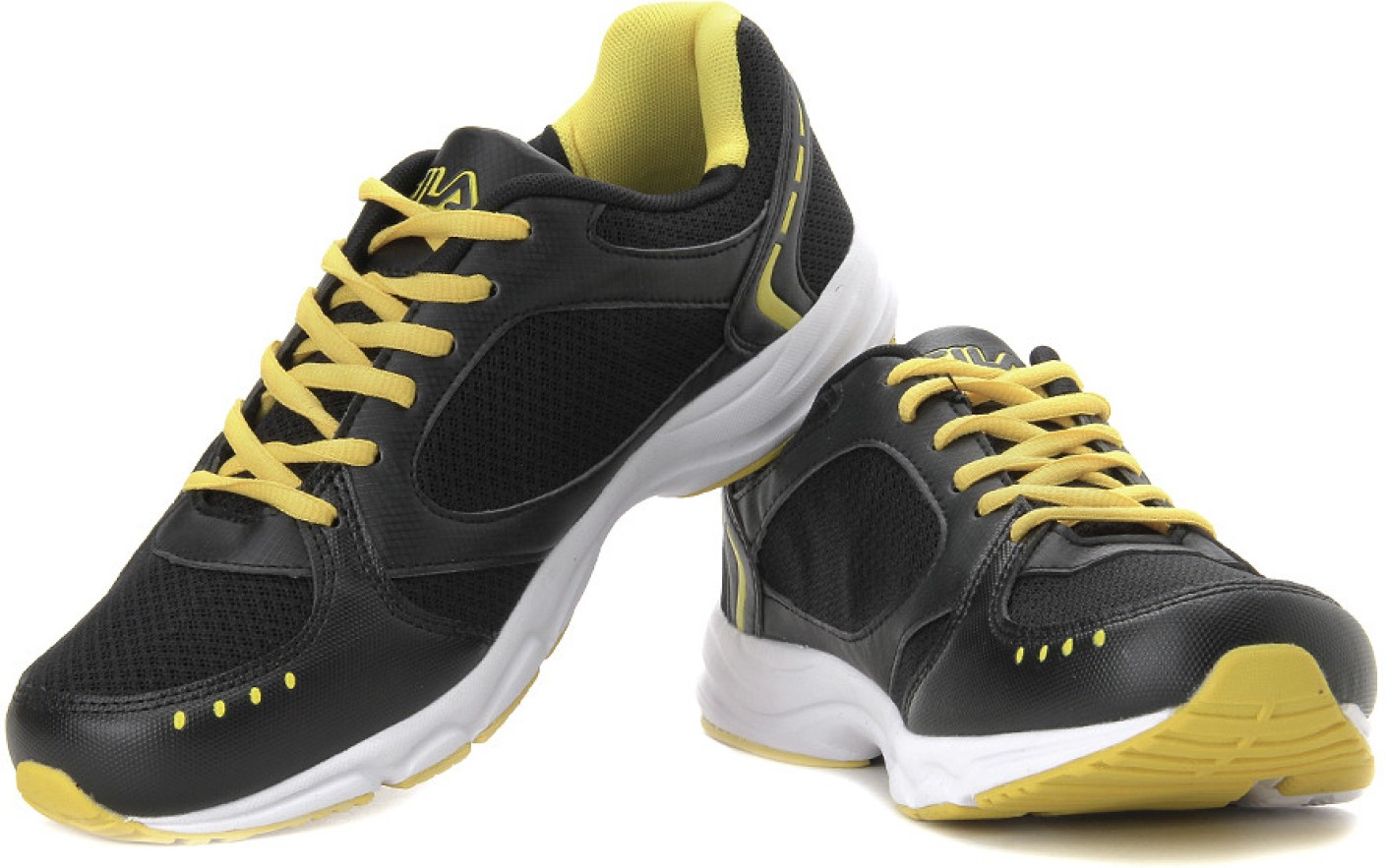 Fila Treasure Running Shoes For Men - Buy Black, Yellow Color Fila ...