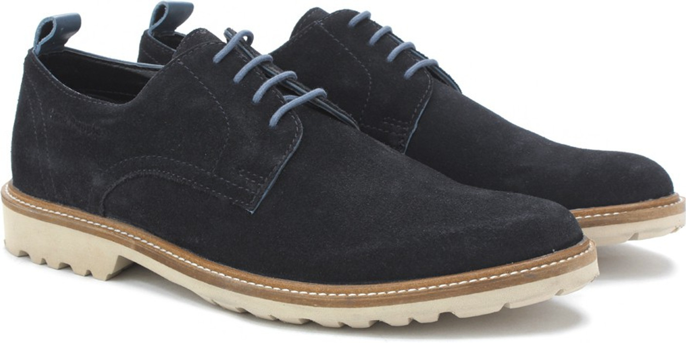 Hush Puppies By Bata Men Corporate Casuals For Men - Buy BLUE Color