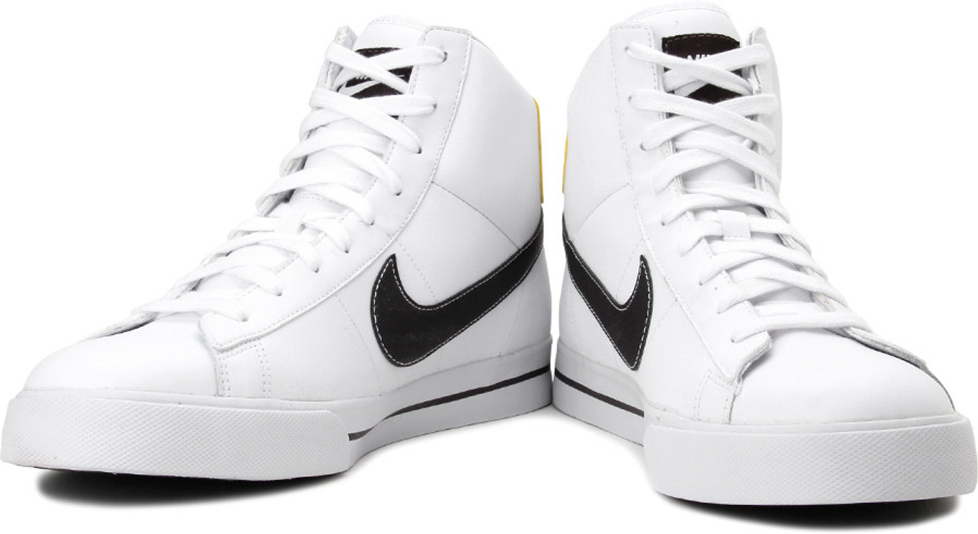 Nike Sweet Classic High High Ankle Sneakers For Men - Buy White Color Nike Sweet Classic High