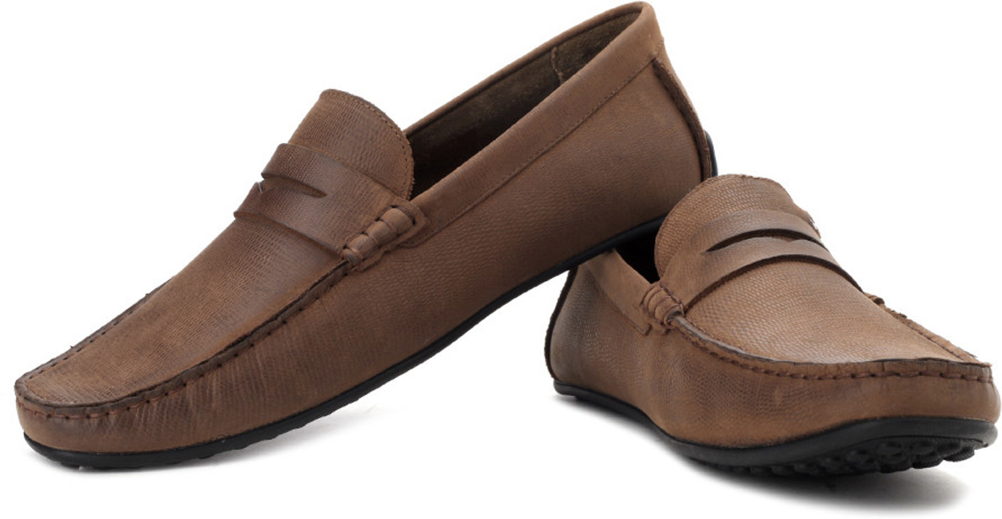 Louis Philippe Loafers For Men - Buy Tan Color Louis Philippe Loafers For Men Online at Best ...