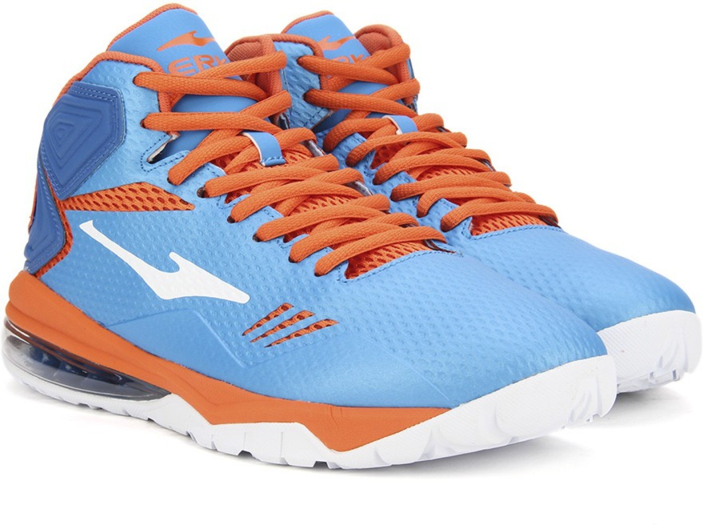 Erke Basketball Shoes For Men - Buy D.Blue/D.Orange Color Erke Basketball Shoes For ...