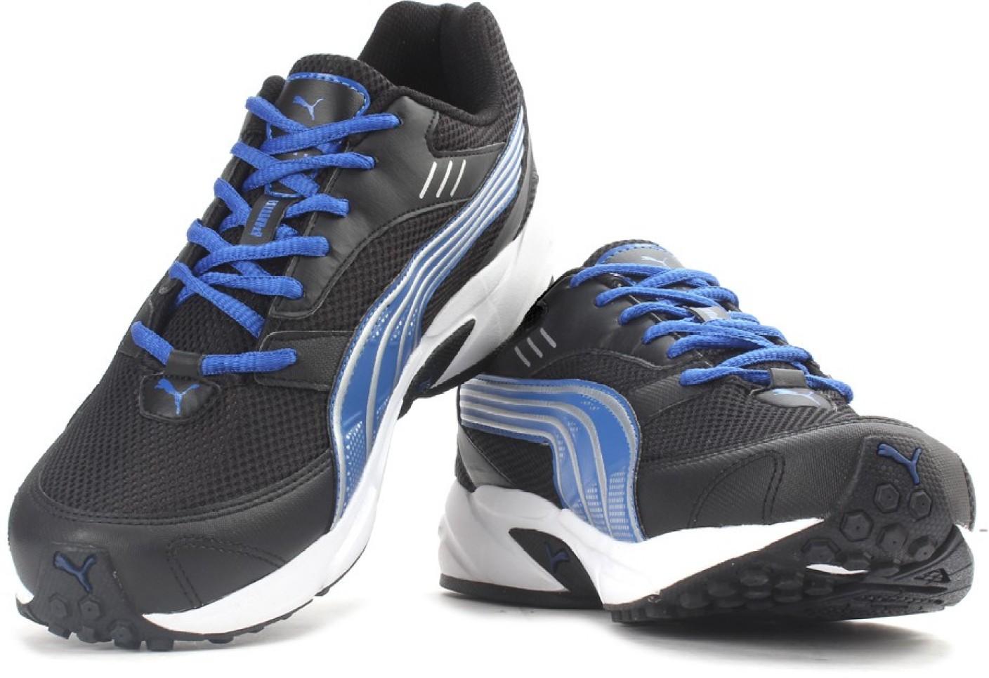 Puma Pluto DP Men Running Shoes For Men - Buy Blk/Strong Blue/Silver ...