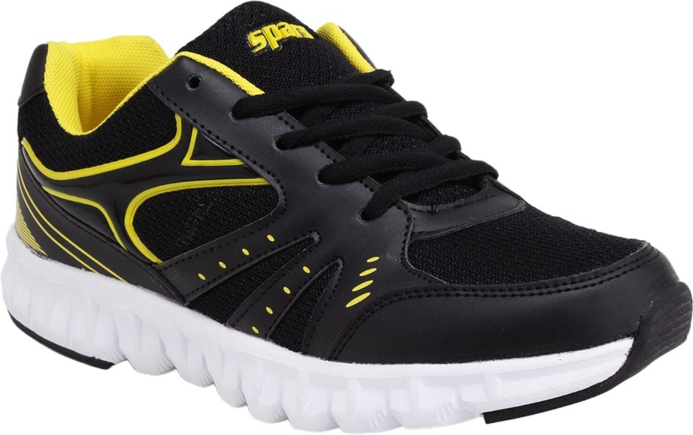 Sparx Trendy Black Yellow Running Shoes For Women - Buy Black Color ...