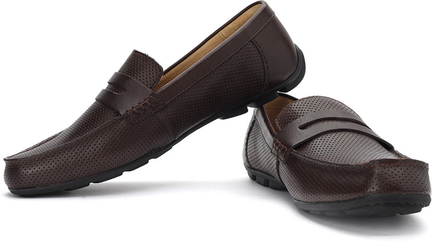 Clarks Malta Ride Loafers For Men Buy Dark Brown Leather Color Clarks