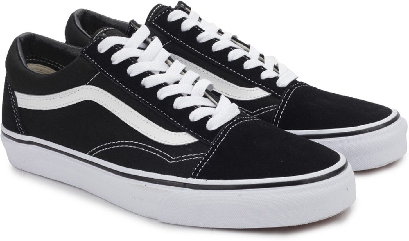 Vans OLD SKOOL Sneakers For Men - Buy BLACK/WHITE Color Vans OLD SKOOL ...