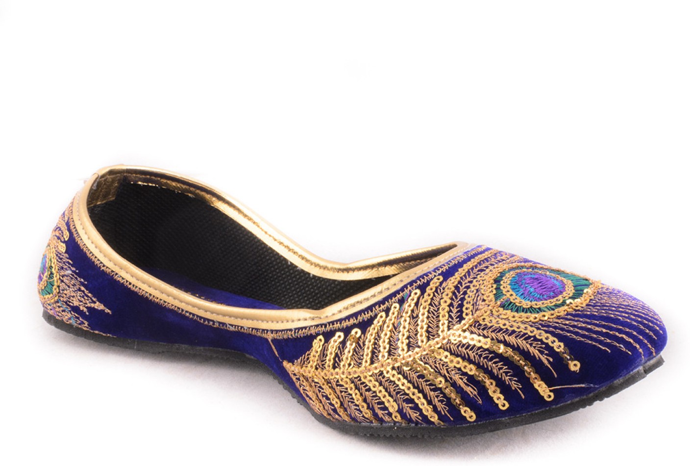 Forever Footwear Beautiful Peacock Jutis For Women - Buy Purple Color ...