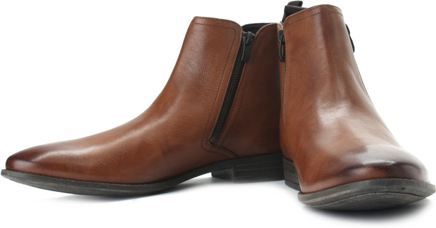 clarks chart zip boots for men buy tan color clarks chart zip boots