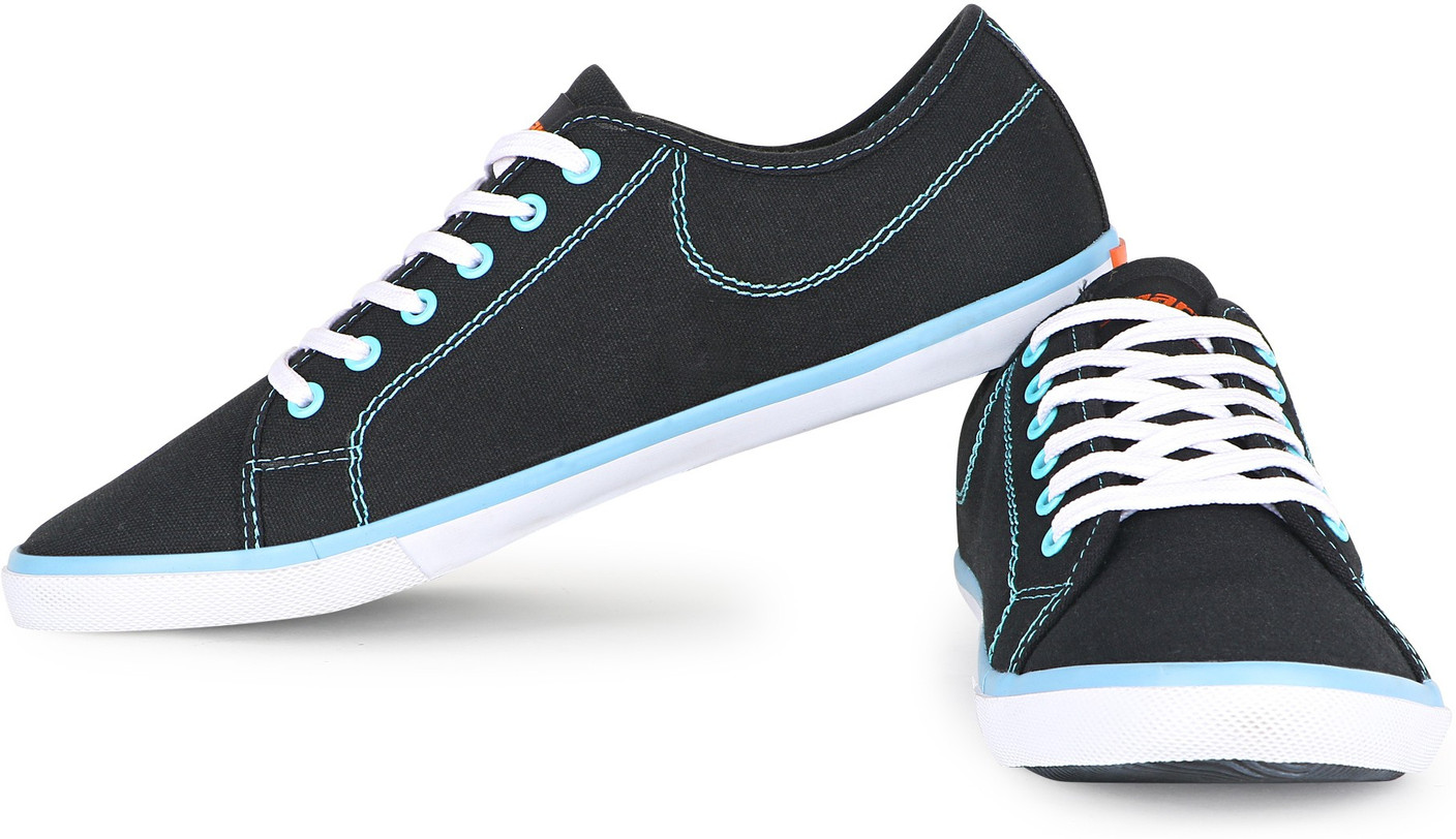 Sparx 283 Canvas Shoes For Men - Buy BlackSkyBlue Color Sparx 283 Canvas Shoes For Men Online at 