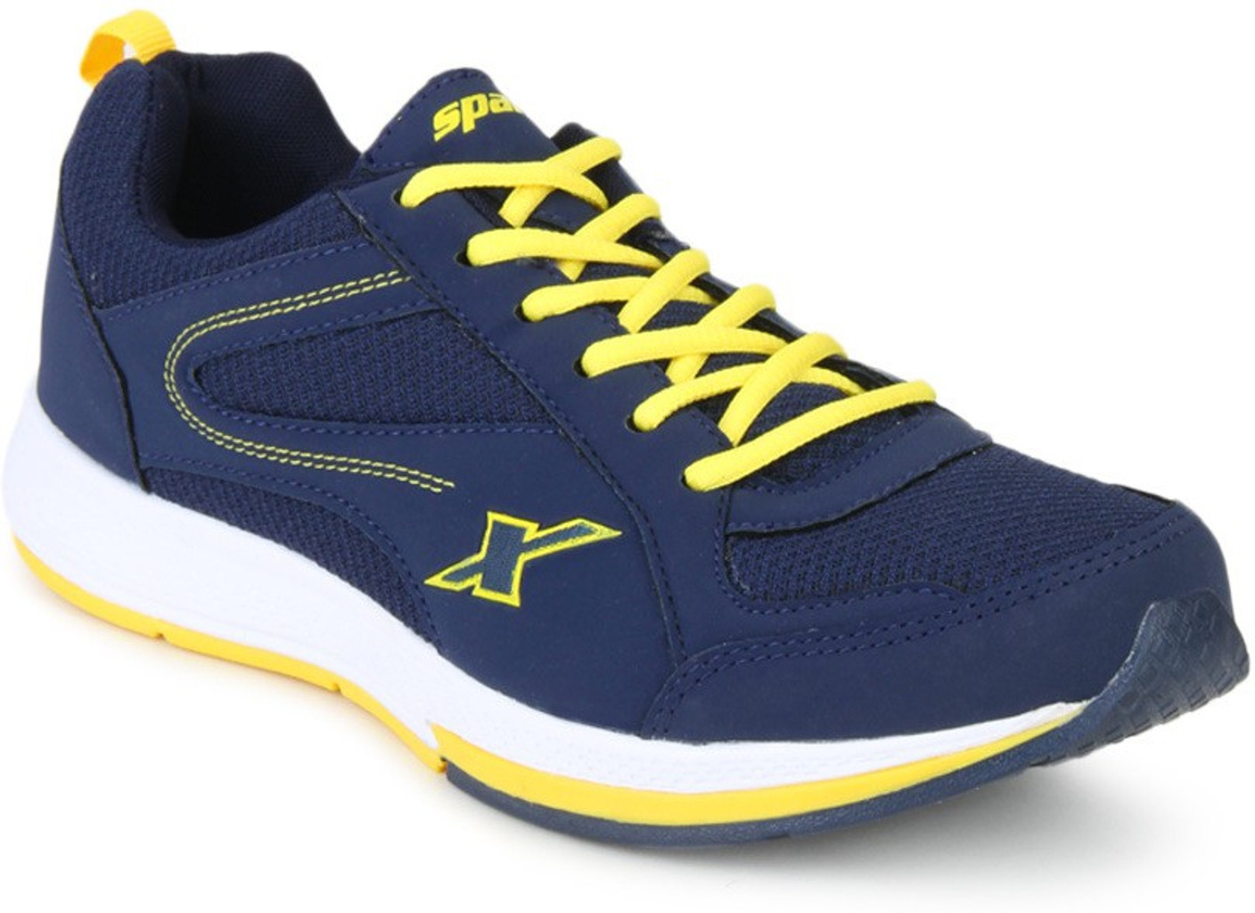 Sparx Running Shoes For Men - Buy NavyBlueYellow Color Sparx Running Shoes For Men Online at