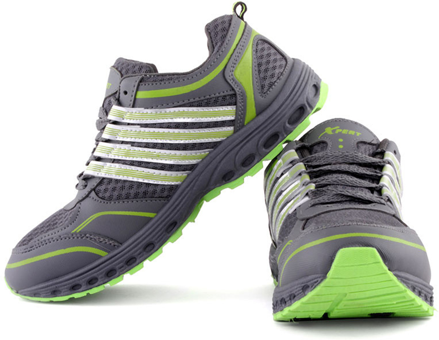 Xpert Pik Up1 Grey Green Running Shoes For Men Buy Grey Green Color