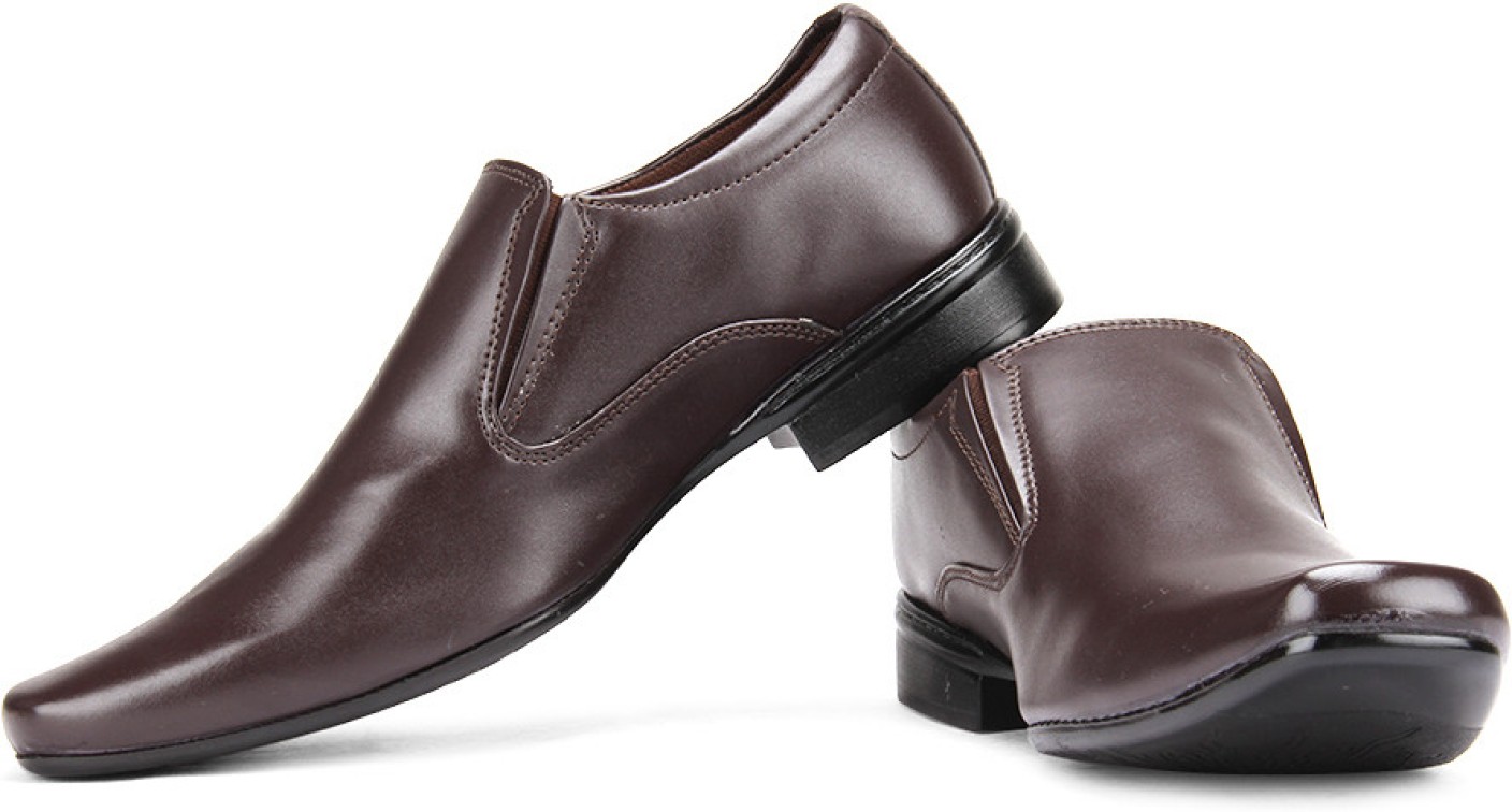 Provogue Slip On Shoes For Men - Buy Brown Color Provogue Slip On Shoes ...