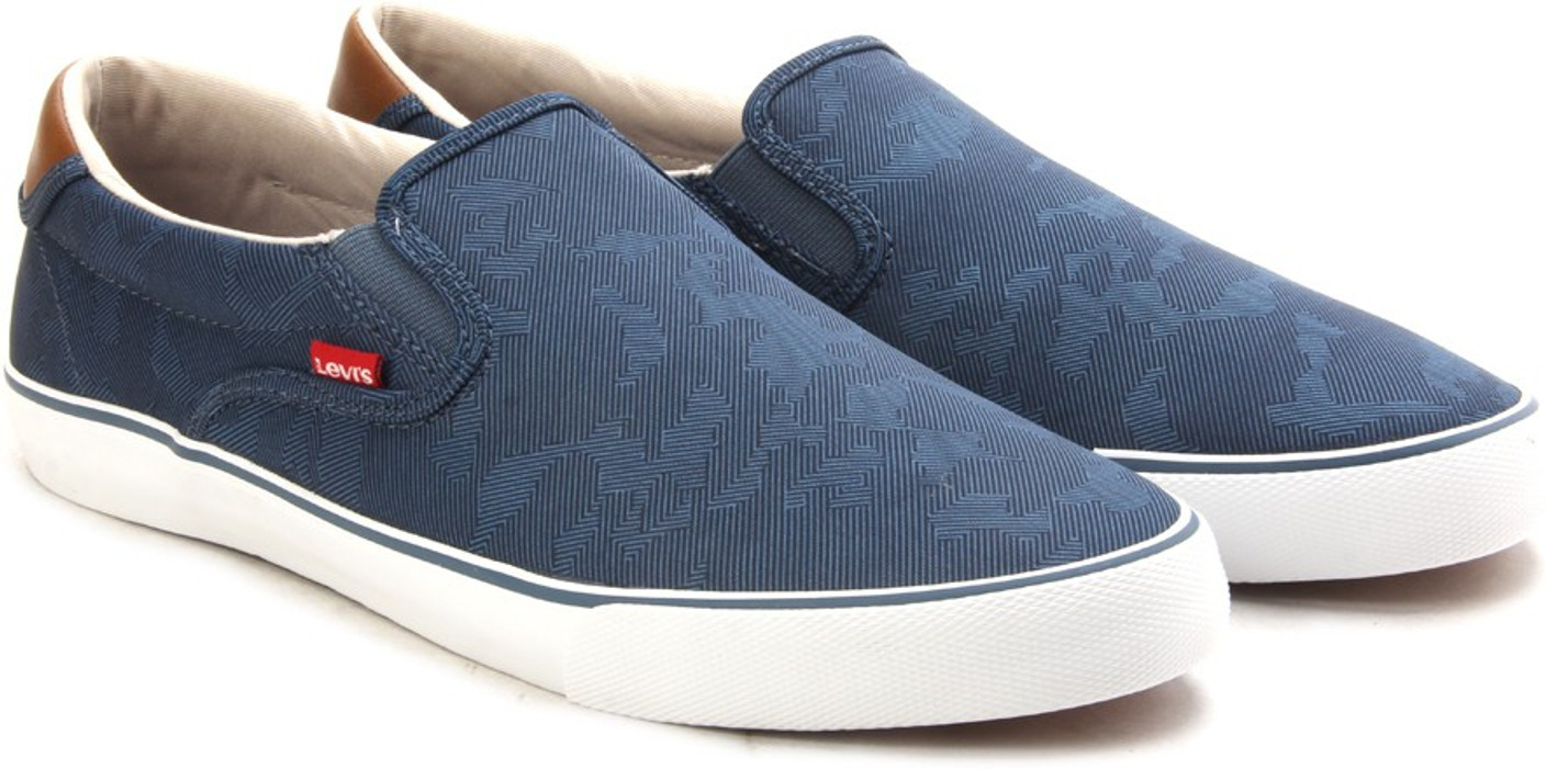 Levi's Justin slip on Men Canvas Shoes For Men Buy Royal blue Color