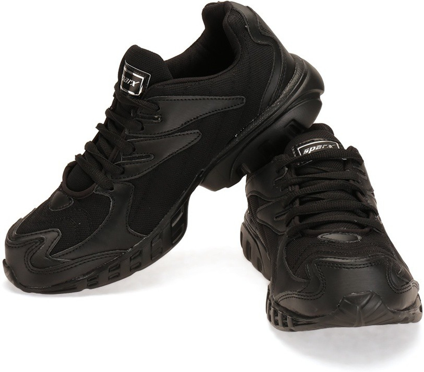 Sparx Sporty & Good Looking Black Running Shoes For Men - Buy Black Color Sparx Sporty & Good