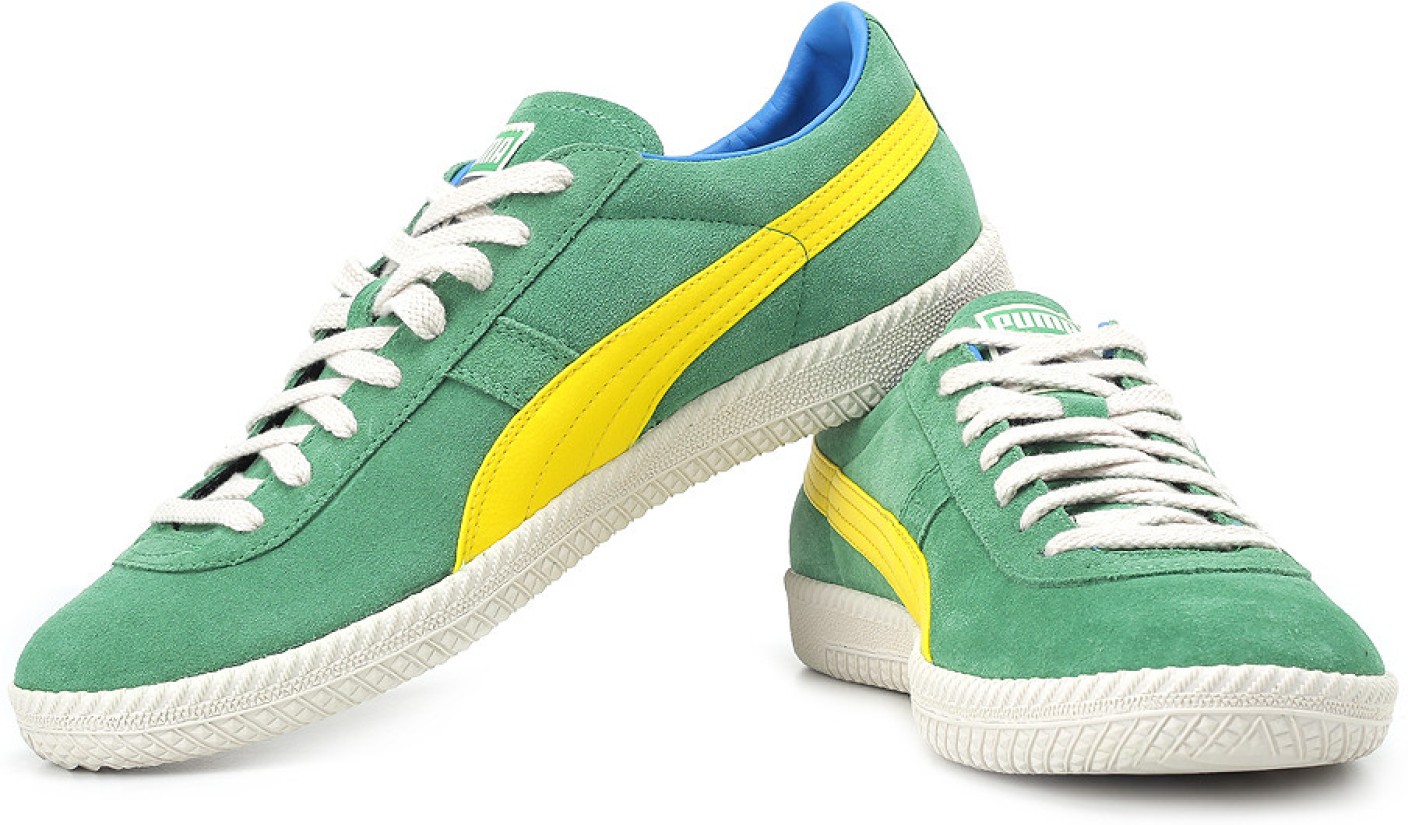 Puma Puma Brasil Football Vntg Sneakers For Men - Buy Medium Green ...