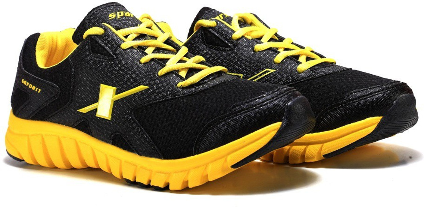 Sparx Men Running Shoes For Men Buy Black, Yellow Color Sparx Men Running Shoes For Men Online