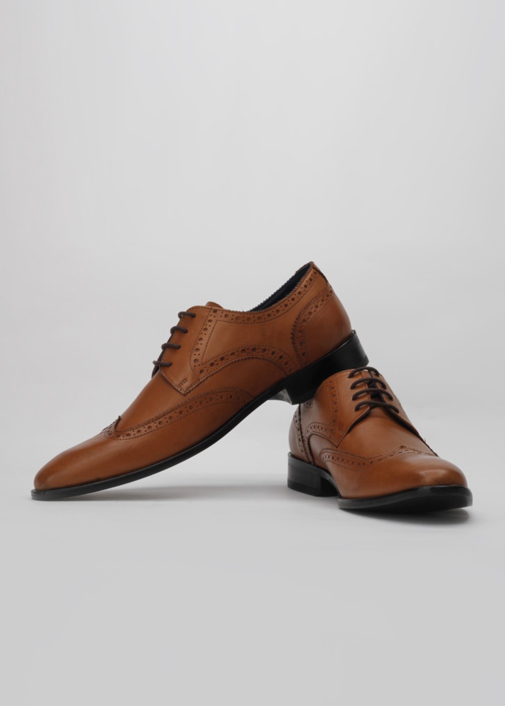 Louis Philippe Genuine Leather Lace Up Shoes For Men - Buy Tan Color Louis Philippe Genuine ...