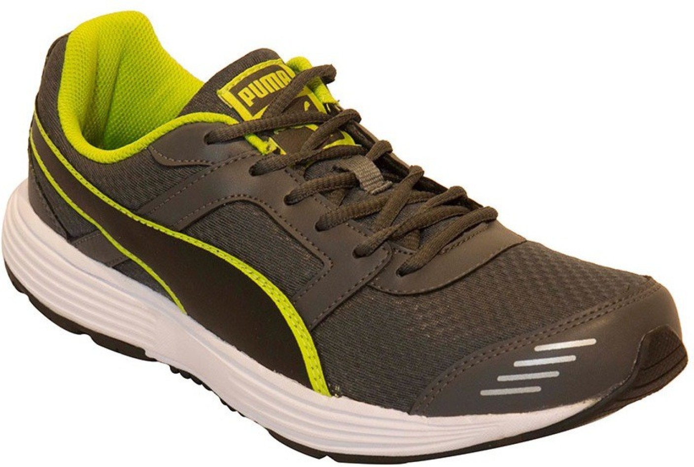 Puma Harbour DP Running Shoes For Men - Buy Grey-White-Green Color Puma ...