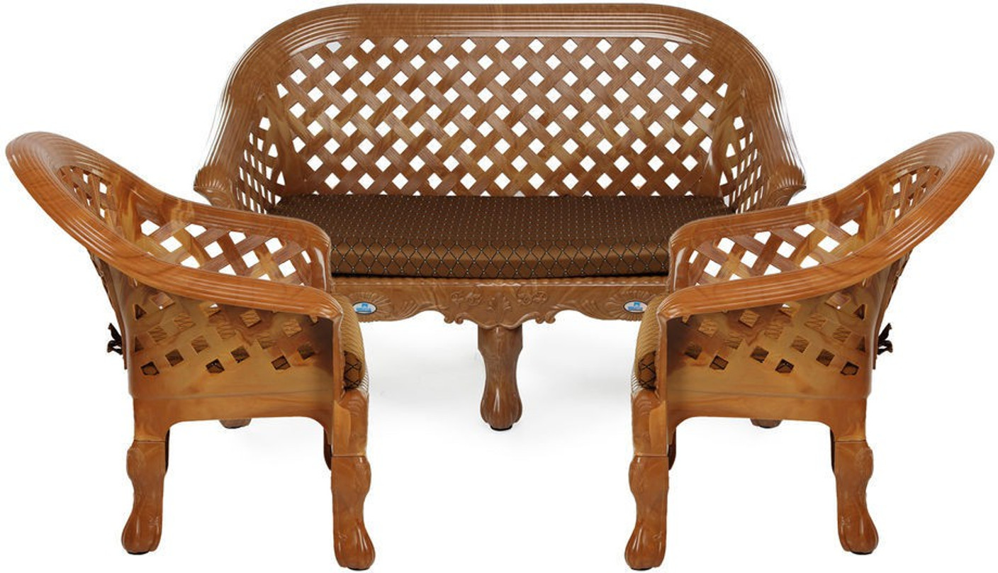 Nilkamal Luxura Fabric 2 + 1 + 1 Sofa Set Price in India ...