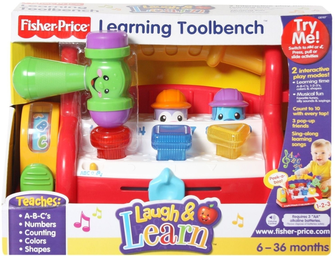Fisher Price Laugh Learn Learning Toolbench Laugh Learn