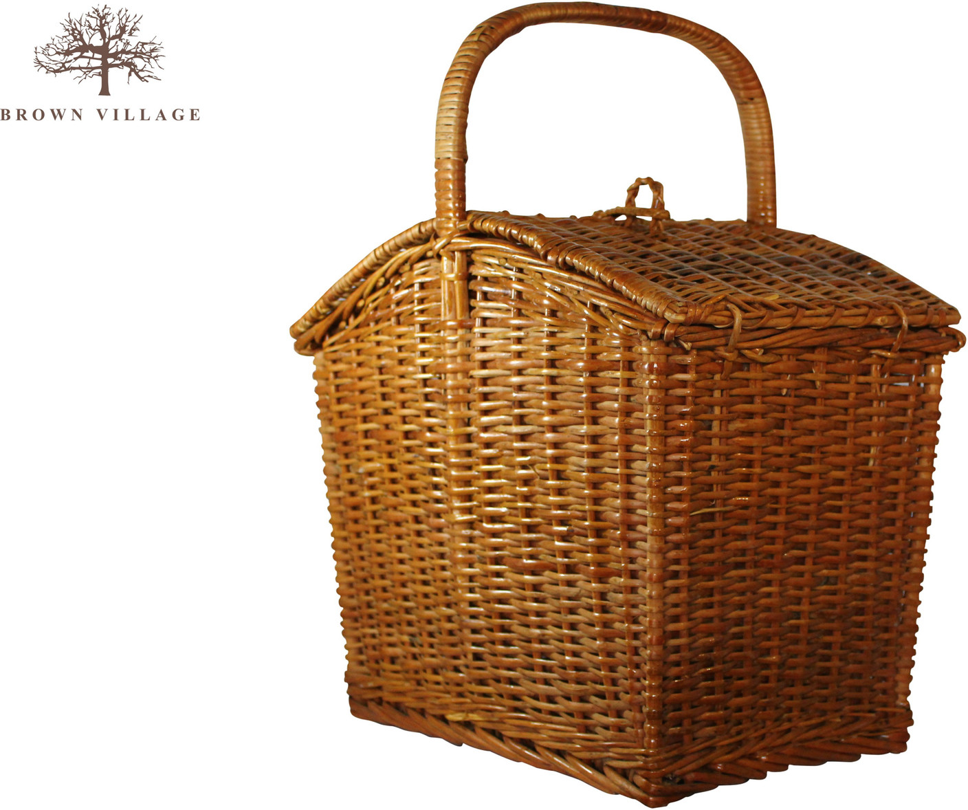 Brown Village Picnic Basket Storage Basket Price in India Buy Brown