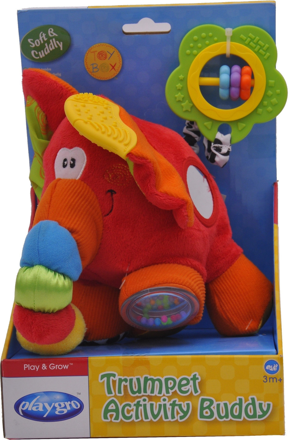 Playgro Toy Box Trumpet Activity Buddy 9.8 inch Toy Box Trumpet