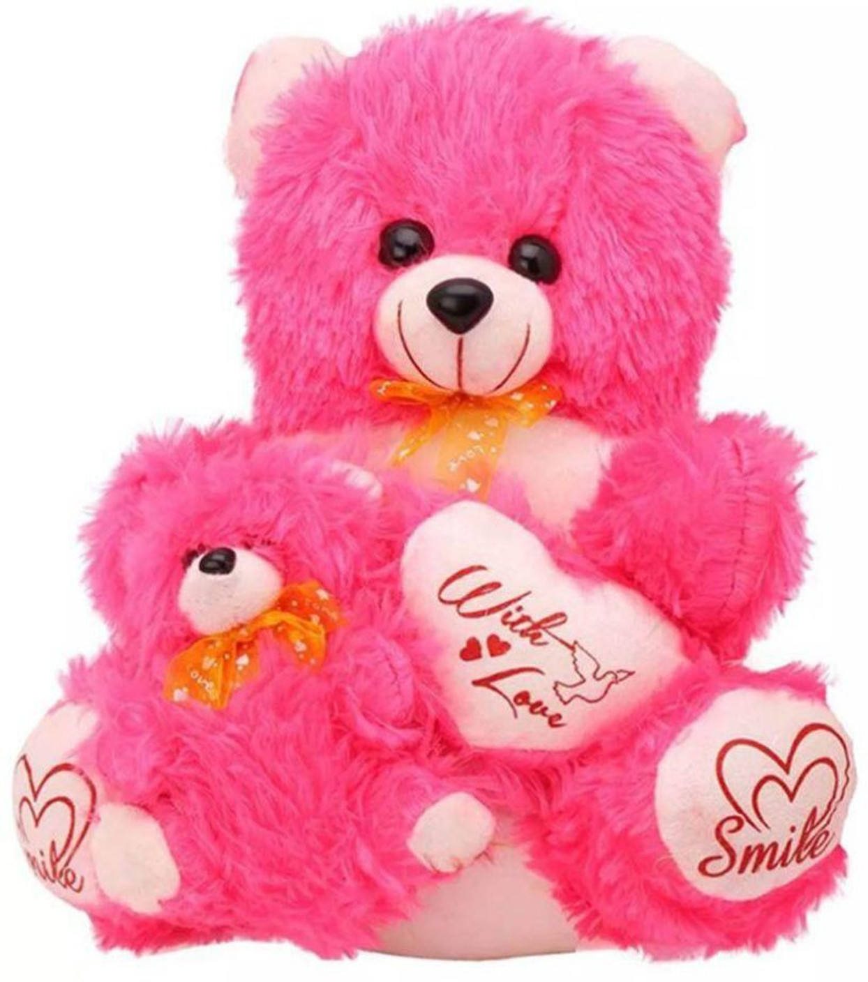Pari Pink Teddy Bear with Baby 45 cm Pink Teddy Bear with Baby