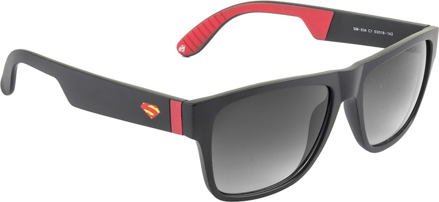 Buy Superman Wayfarer Sunglasses Grey For Men & Women Online Best