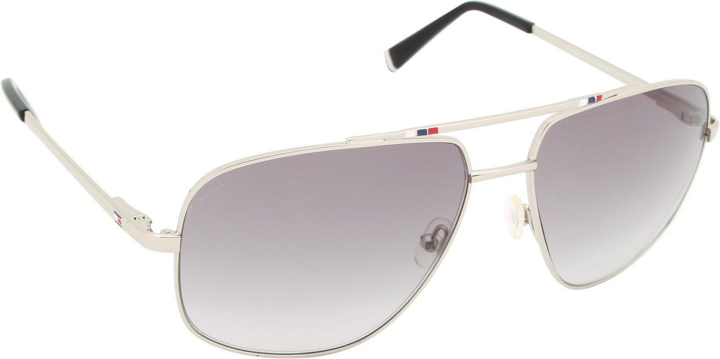 Buy Tommy Hilfiger Rectangular Sunglasses Grey For Men Online Best
