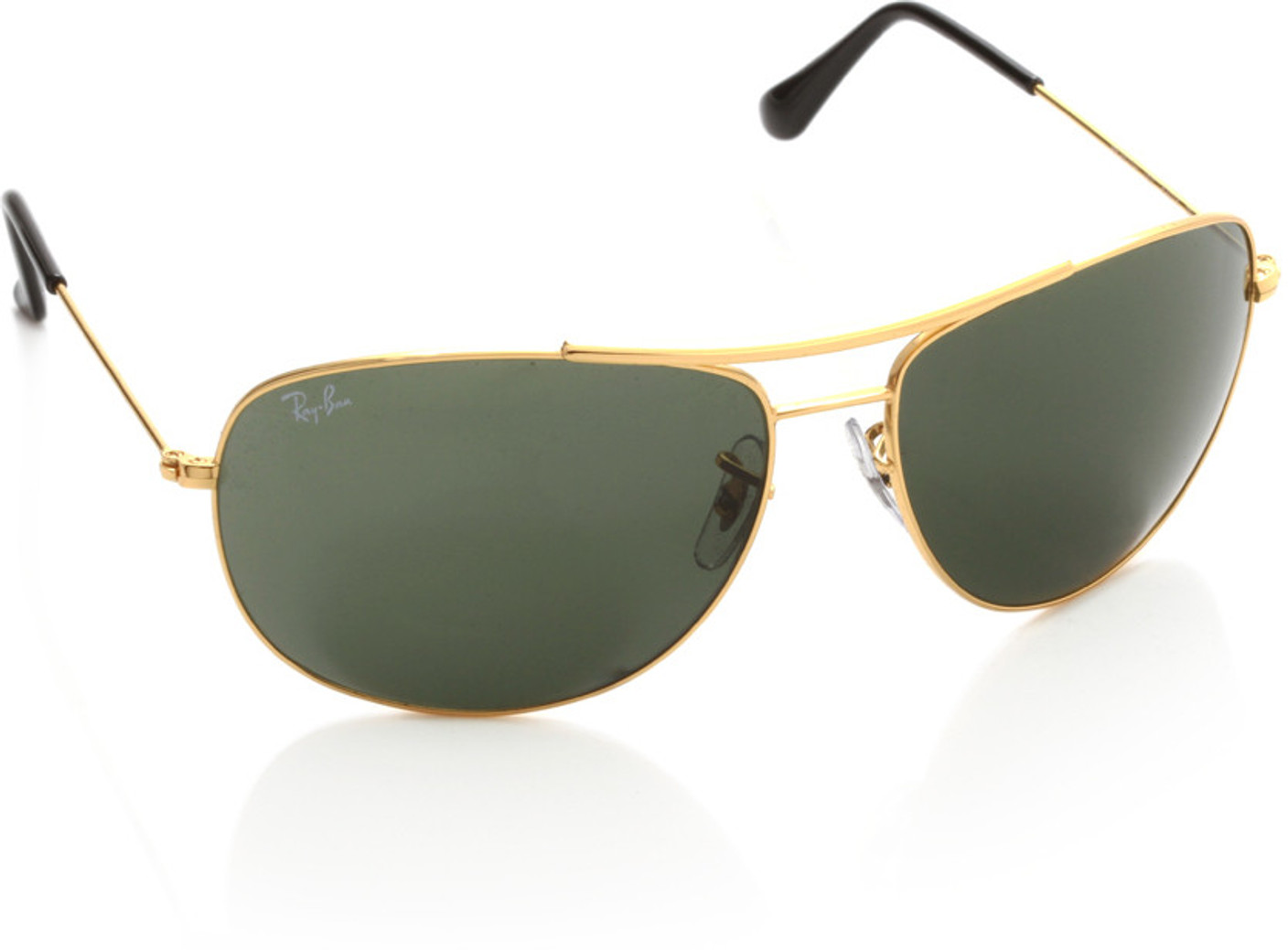 Buy ray ban oval sunglasses green for men online best prices in india