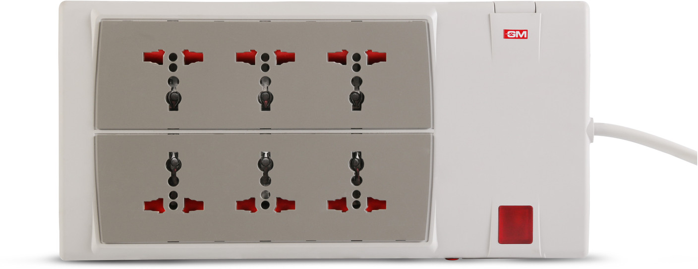 GM GPower 6 Socket Surge Protector Price in India Buy GM GPower 6