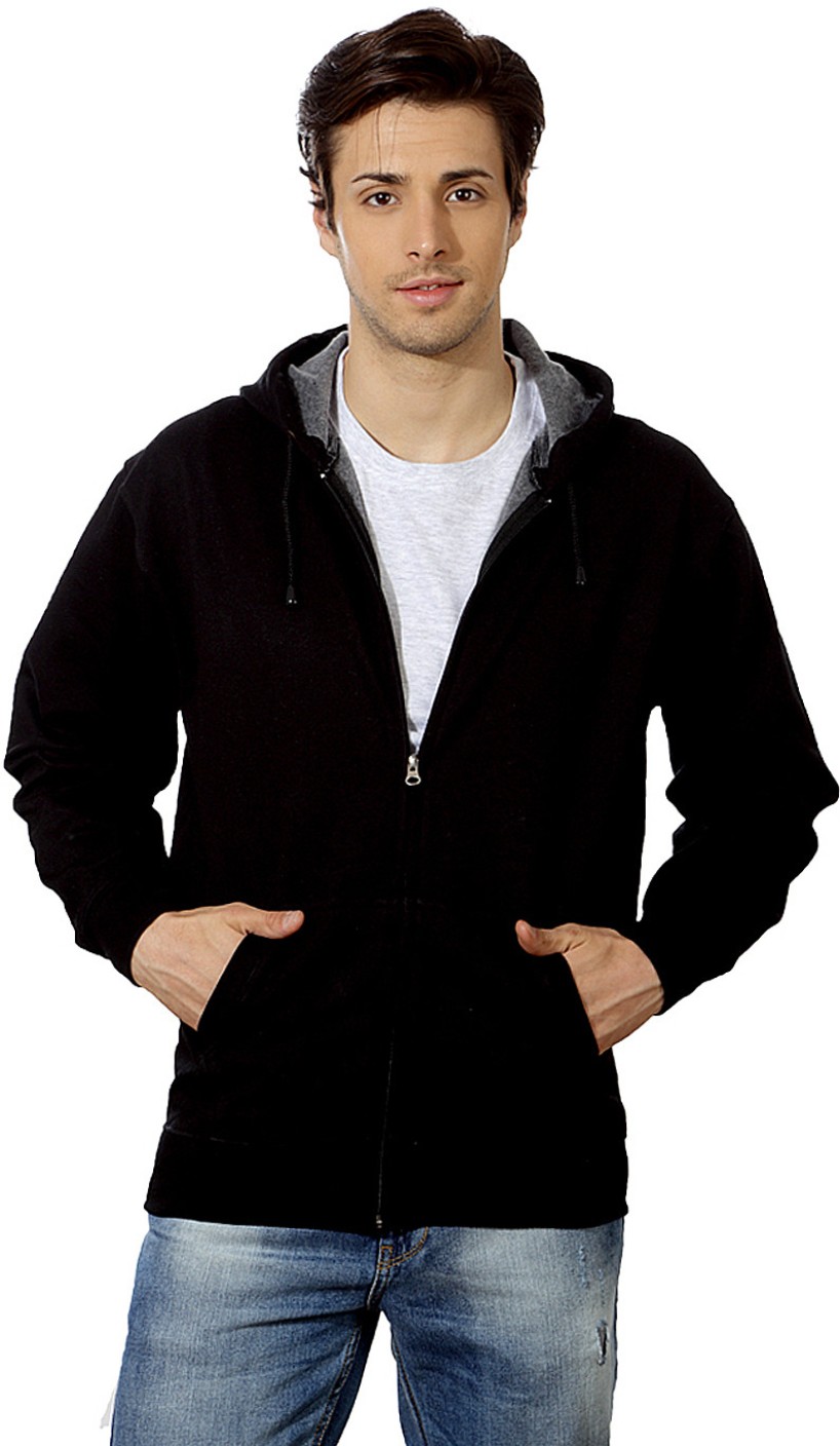 Top Notch Full Sleeve Solid Men's Sweatshirt - Buy Black Top Notch Full ...