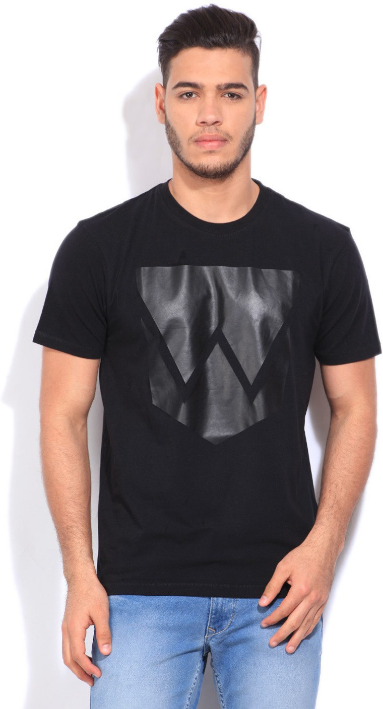 Wrangler Men's T-Shirt - Buy Black Wrangler Men's T-Shirt Online at