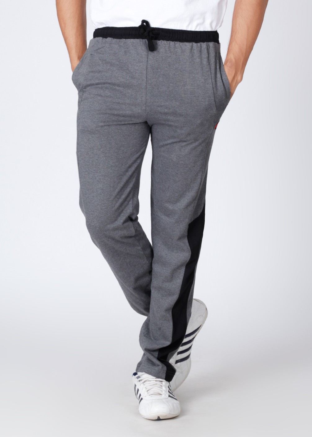 Chromozome Solid Men's Black, Grey Track Pants - Buy Grey, Black ...