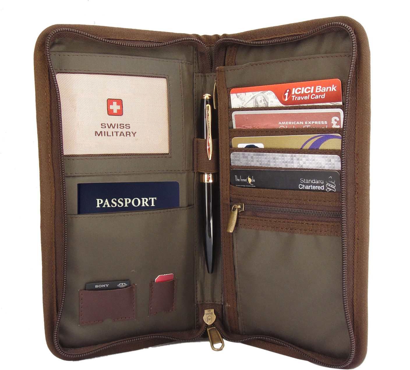 Swiss Military Passport Pouch Brown Price in India