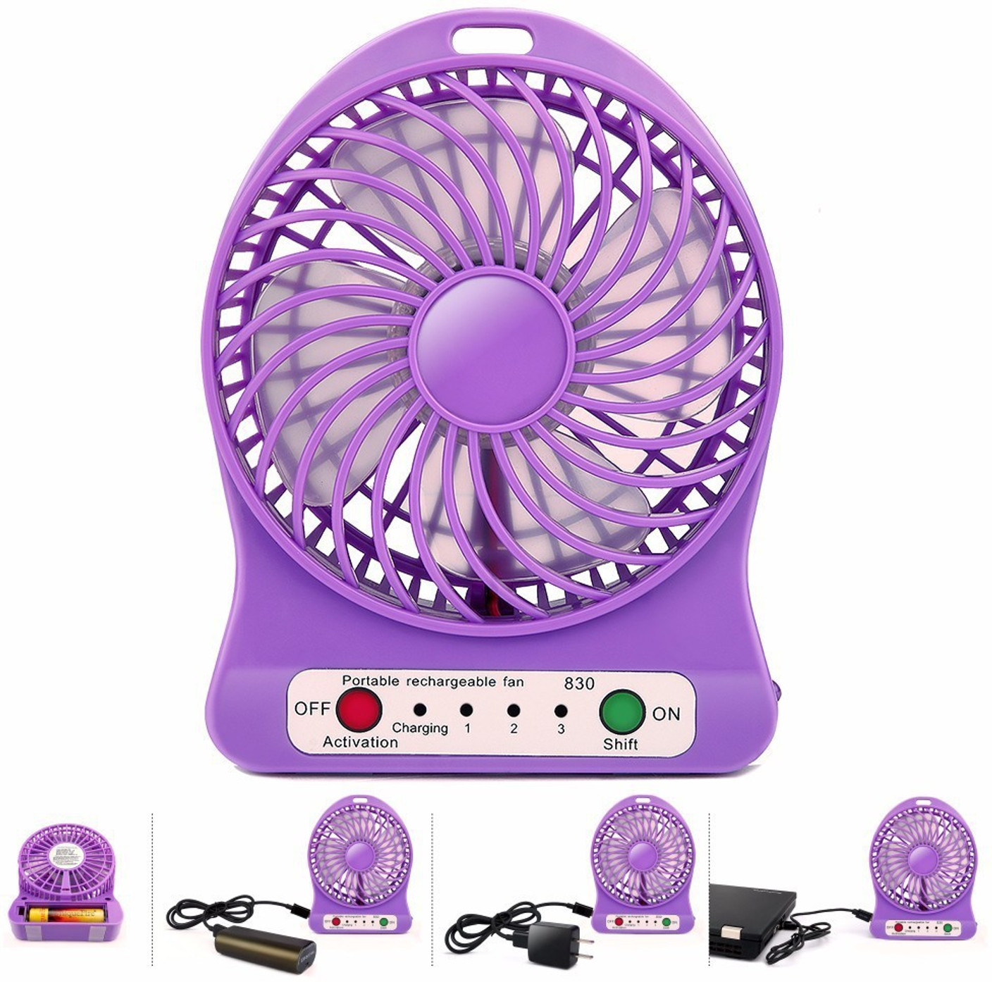 SR Portable Fan Rechargeable USB Mini Fan MINI FAN USB PORTBLE 1 USB